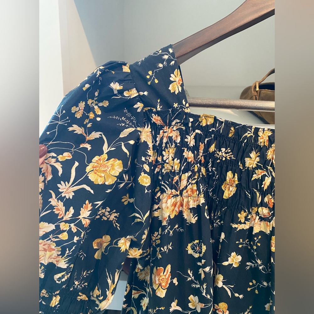 Doen Sabia shirred floral print dress- small - Picture 5 of 7